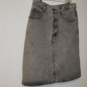 WHIPP gray denim skirt size 9